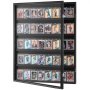 VEVOR vitrine voor sportkaarten in 35 verschillende designs, 617 x 775 x 55 mm, vitrine met 98% UV-bescherming, PC-glas, afsluitbare wandkast voor voetbal, basketbal, hockey ruilkaarten