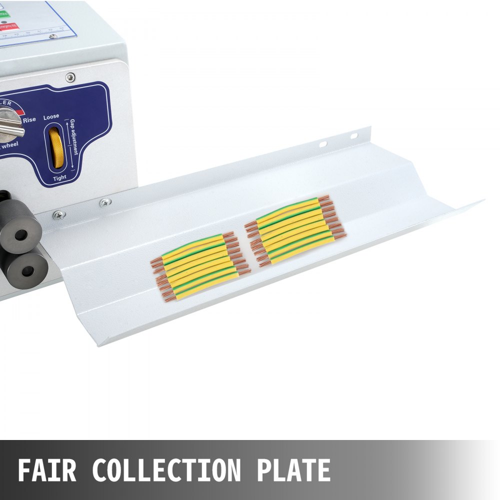 VEVOR Automatic Wire Stripper Machine 300V, Computerized Wire Stripping and Peeling Machine, Wire Stripping Tool with Straightener and Collection Plate for 0.1-10 Square Milimeters Wires