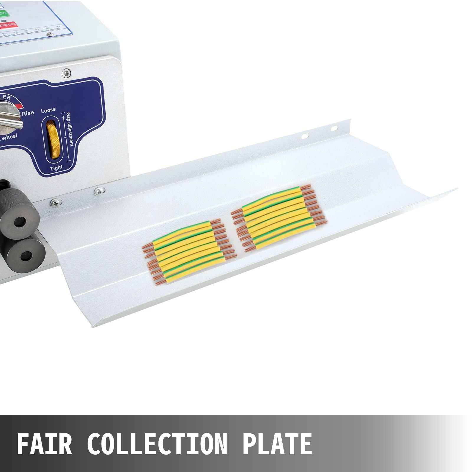 VEVOR Automatic Wire Stripper Machine 300V, Computerized Wire Stripping and Peeling Machine, Wire Stripping Tool with Straightener and Collection Plate for 0.1-10 Square Milimeters Wires