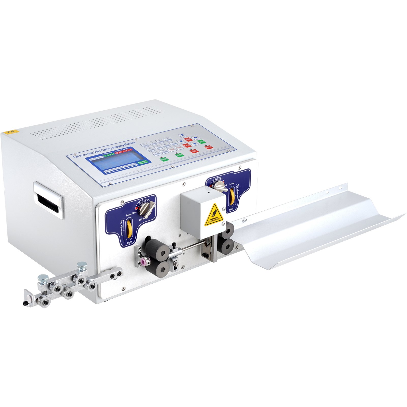 VEVOR Automatische Computergestuurde Draadstripmachine 300W, Kabelknipmachine 1-100.000mm, 230V Draadbuigmachine Max. Kanaaldiameter 10mm, Kabelschilmachine met LCD-scherm en Richter