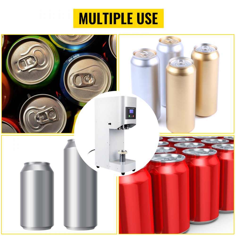 Vevor Elektrische Kan Sluitmachine, Automatische Fles Sluitmachine Dia 56 Mm