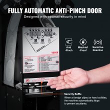 VEVOR volautomatische sluitmachine, 500-650 kopjes/u, sapbekersluiter voor 180 mm hoge en 90/95 mm grote kopjes, Boba theesealer met digitale LCD-bediening voor bubbelmelkthee, koffie