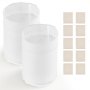 VEVOR Brew Bags, 2 PCS Food Grade Nylon Material Grain Bag, 10 PCS Natural Cotton-Linen Hop Bag, Easy to Clean, Reusable & Ultra-Fine Mesh Home Brewing Bags, Only for Our Automatic Beer Brewer