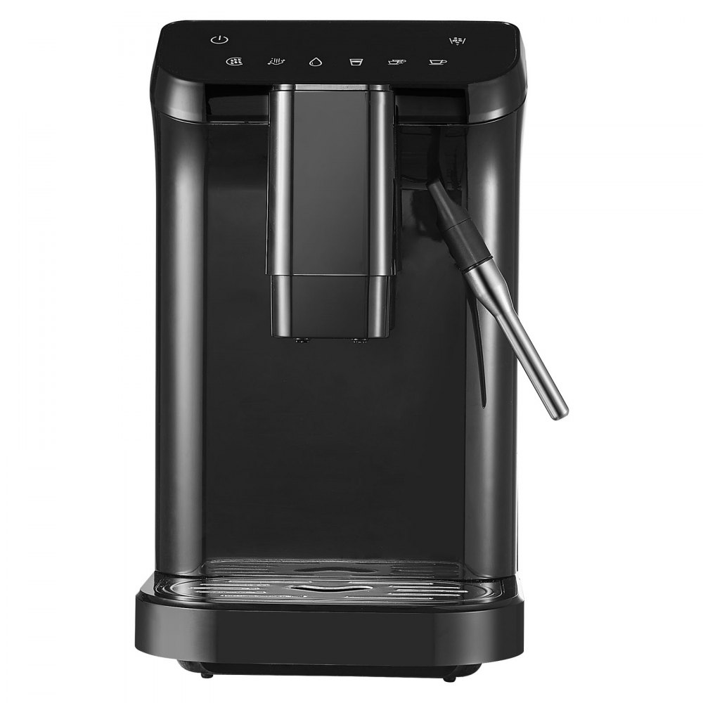 VEVOR Automatic Espresso Machine, 20 Bar Auto Coffee Machine with Frother Steam Wand, Built-In Grinder and 15-Level Grinding Settings, Professional Espresso Coffee Maker with 1.5L Water Tank