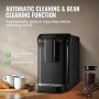 VEVOR Automatic Espresso Machine - Built-In Grinder, 15 Bar Auto Coffee Machine with 15-Level Grinding Settings, Professional Espresso Coffee Maker with 1.5L Water Tank and 180g Bean Hopper