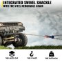 VEVOR lier met ketting, 2 ton katrol, 76mm enkel katrolblok met draaibare haak, G70 ketting, geschikt voor 10mm staalkabel, ideaal voor hijs-, sleep-, bergings- en montagewerkzaamheden