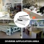 VEVOR papiersnijder A3, stalen papiersnijder 43 cm snijlengte, papiersnijder voor A3 B4 A4 B5 A5 B6 B7 papier, commerciële snijmachine 500 vel capaciteit