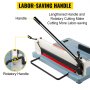 VEVOR Industrial Paper Cutter A4 Heavy Duty Paper Cutter 17 Inch Paper Cutter Heavy Duty 500 Sheets Paper Guillotine With Clear Cutting Guide Grids For Offices, Schools, Businesses and Printing Shops