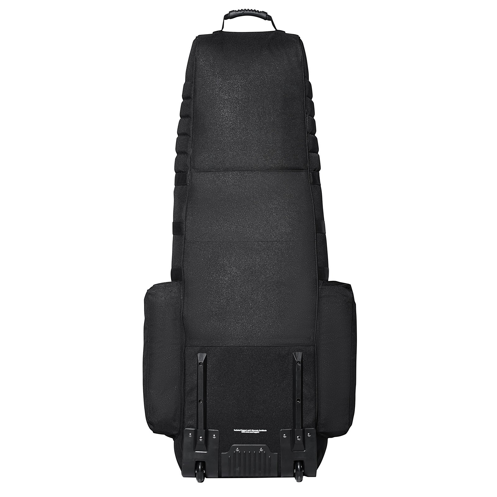 VEVOR Golfreistas, golfbagage met wielen, duurzaam 1800D Oxford polyester, zachte opbergtas voor golfclubs in vliegtuigen, waterdicht en slijtvast, rood + zwart