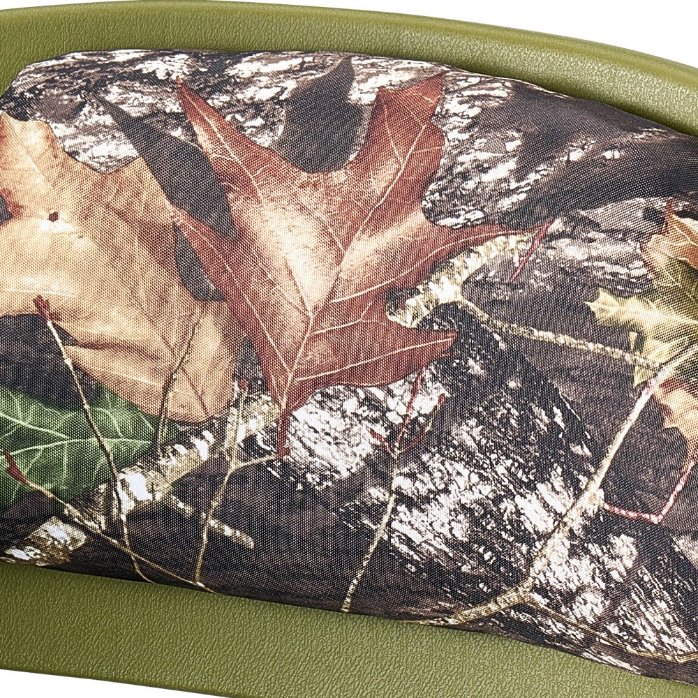 VEVOR Boat Seat, Low Backrest, Folding Fishing Boat Seat with Thickened Sponge Cushion & PU Polyester Fabric, Strong PP Frame, Flip Up Boat Seat for Fishing Boats, Yachts, Ships, Camouflage Color