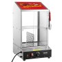 VEVOR Hotdogstomer, 37 liter, 2-laags hotdogstomer, 30℃~85℃, elektrische broodjeswarmer met schuifdeuren van gehard glas, verdeelplaattang, voor hotdogs en broodjes
