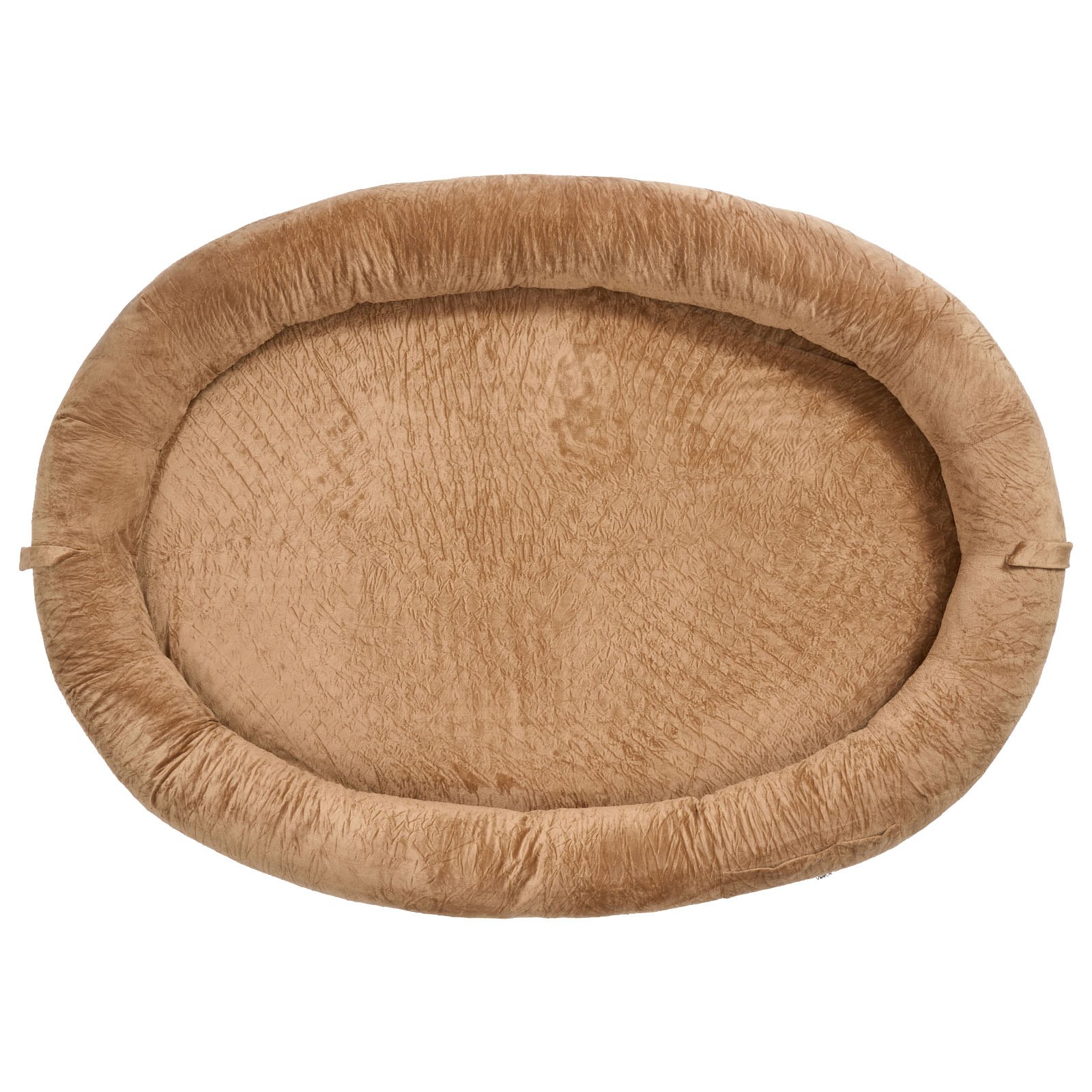 VEVOR Human Dog Bed, 69.69 x 48.43 x 9.45 inch Orthopedic Memory Foam Human Sized Dog Bed, Humans Pet Beds with Side Pocket, Handle & Zipper, Removable Machine-Washable Dogs Beds for Humans, Brown