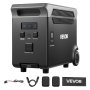 VEVOR Extra Battery for Portable Power Station, 3840Wh LiFePO4 Extra Expansion Battery with 3 Output Ports for Home Use, Outdoor Camping, Road Trips, RVs, Emergencies