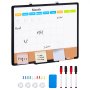 VEVOR 60x45cm wandbord whiteboard kurkbord prikbord memobord aluminium frame