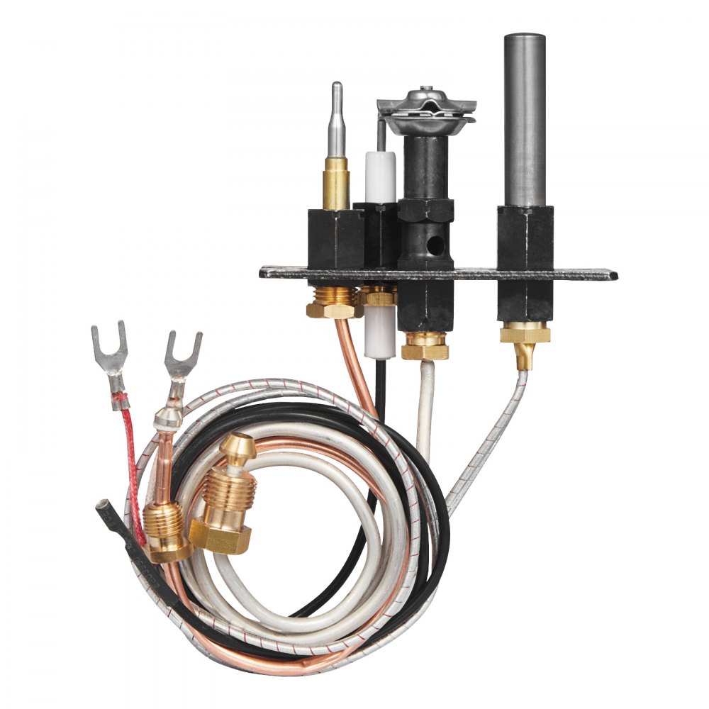 VEVOR Gas Pilot Assembly, OE 69L17, 69L1701, 904405, J4117, 108084-02 Fireplace Gas Pilot Assembly Kit, Natural Gas Ignition Replacement, Compatible with Lennox, Superior, Astria Models, Black