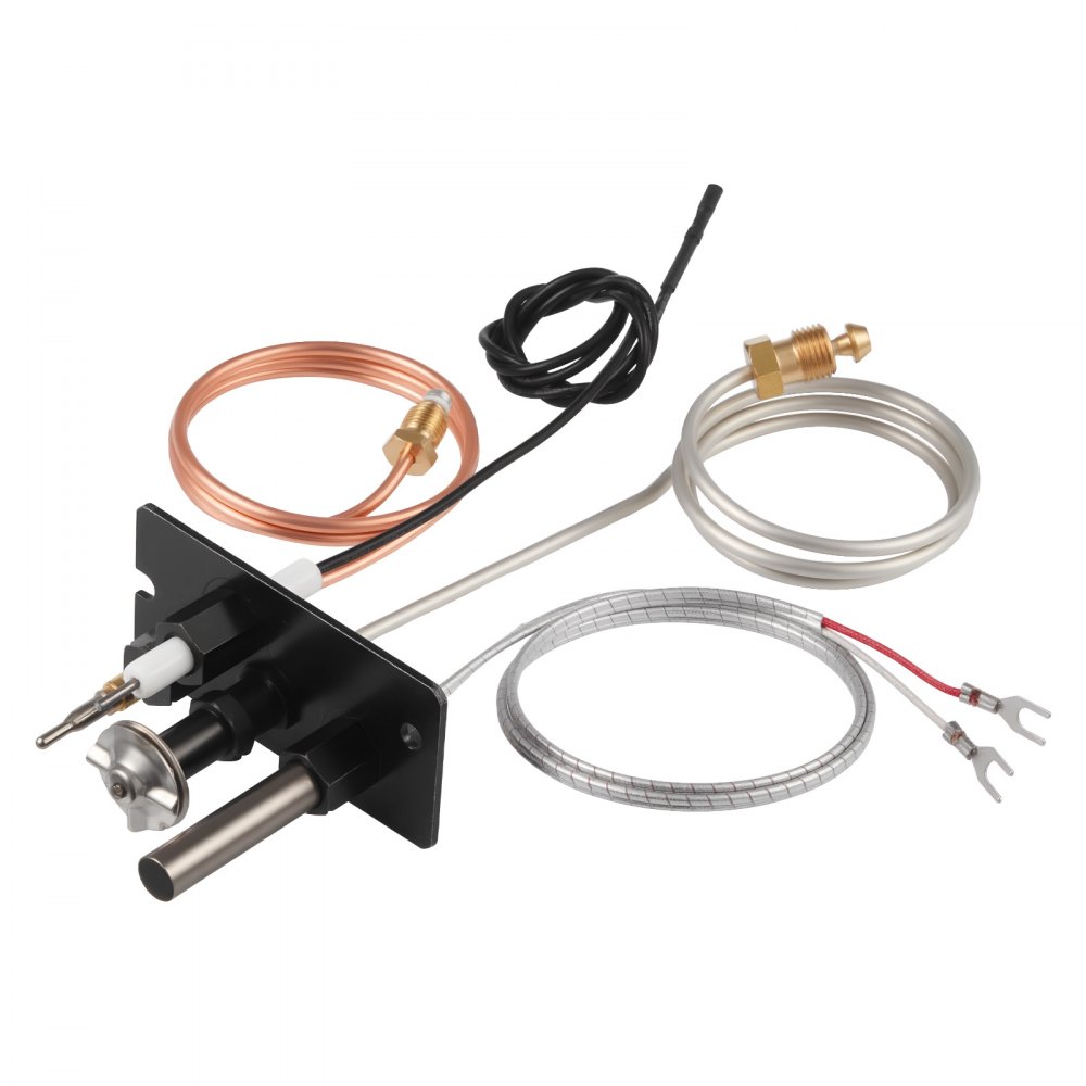 VEVOR Gas Pilot Assembly, OE 69L17, 69L1701, 904405, J4117, 108084-02 Fireplace Gas Pilot Assembly Kit, Natural Gas Ignition Replacement, Compatible with Lennox, Superior, Astria Models, Black