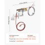 VEVOR aardgaswaakvlambrander, OE 103779-01, PP231, NG8218 aardgasontsteker voor open haarden, compatibel met modellen CIVF-25, CIVF-25CF, VFH-33M, VFH-33R, VFH-33T, VFHS-20R, VFSR-16, VFSR-18