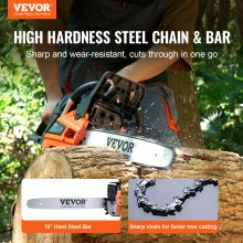 VEVOR 52CC 18" Gasoline Chainsaw Gas Powered Wood Cutting Engine Gas Chain Saw