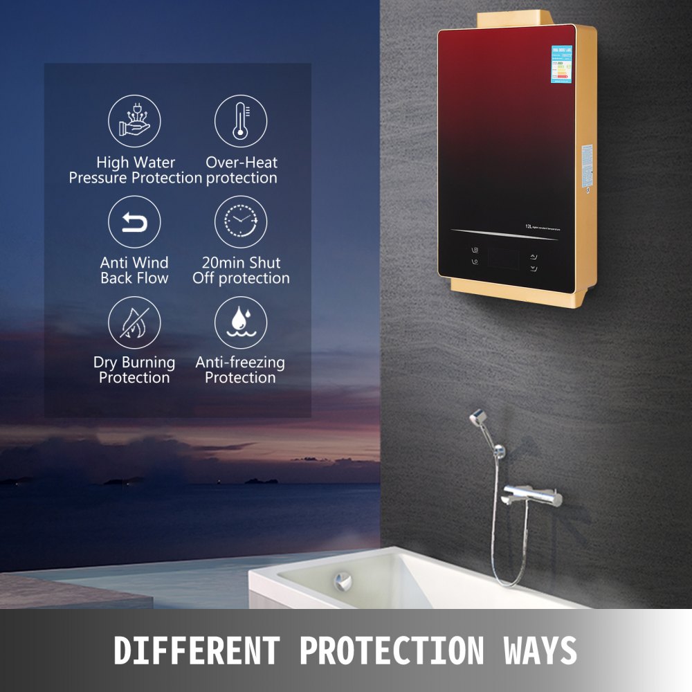 3GPM 12L Tankless LPG Vloeibaar Propaan Gas Huis Instant Boiler Boiler