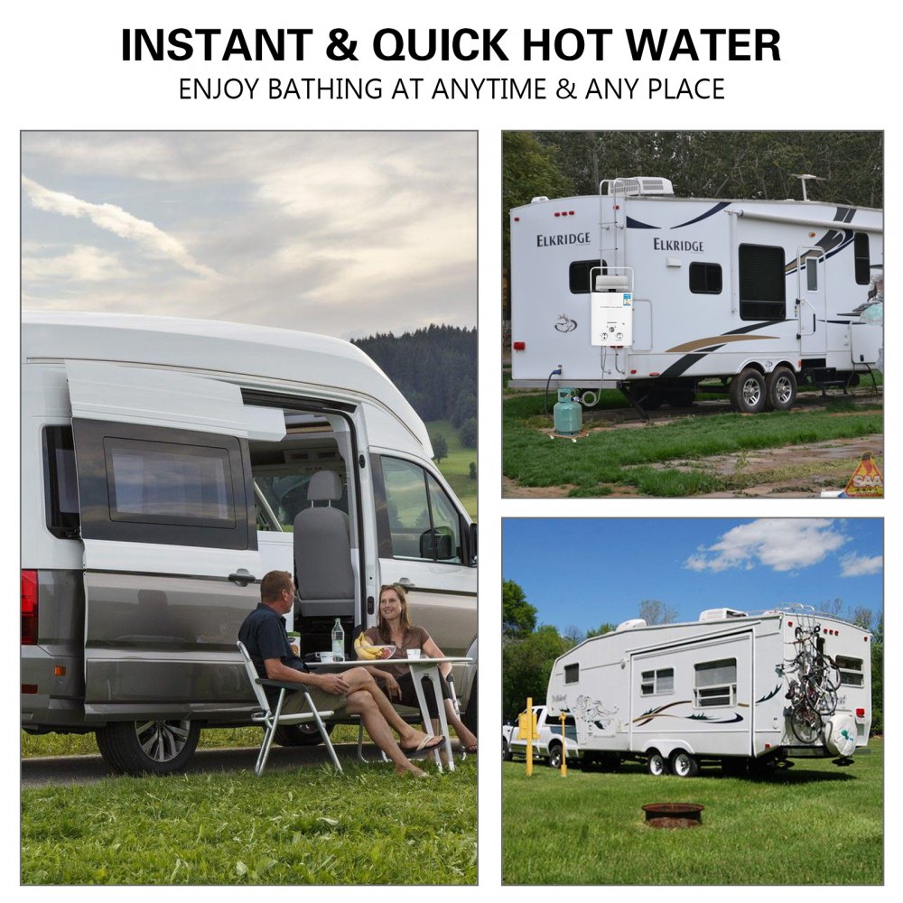 16KW draagbare 6L LPG-boiler zonder tank