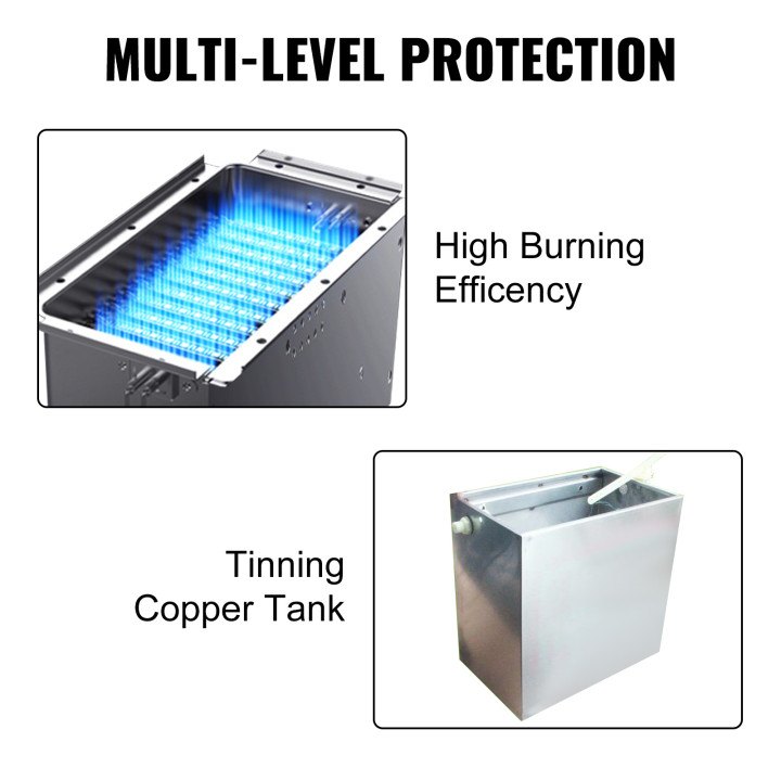 16KW draagbare 6L LPG-boiler zonder tank