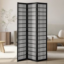 VEVOR roomdivider Japanse wandverdeler 3-delig kamerscheidingsscherm hout