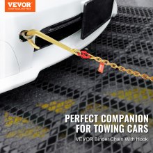 VEVOR 5/16"x6' G80 trekketting 15" J-haak lange schacht RTJ & grijphaak sleepkraan