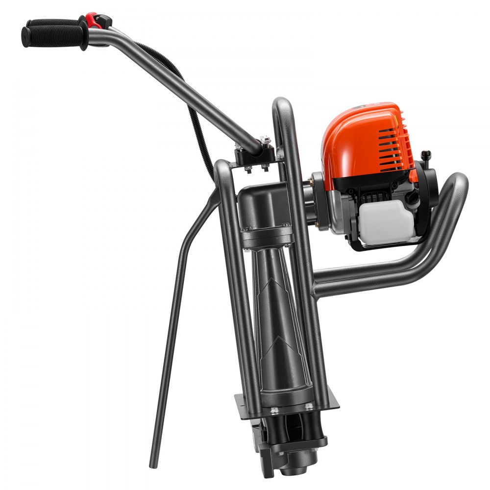 VEVOR betonvibrator, elektrische betonverdeler, vibratie-nivelleringsmachine, benzine-aangedreven, 1,16 pk 4-taktmotor, in hoogte verstelbare handgreep en steunpaal, machine voor het afwerken van nat cement voor het egaliseren van vloeren.