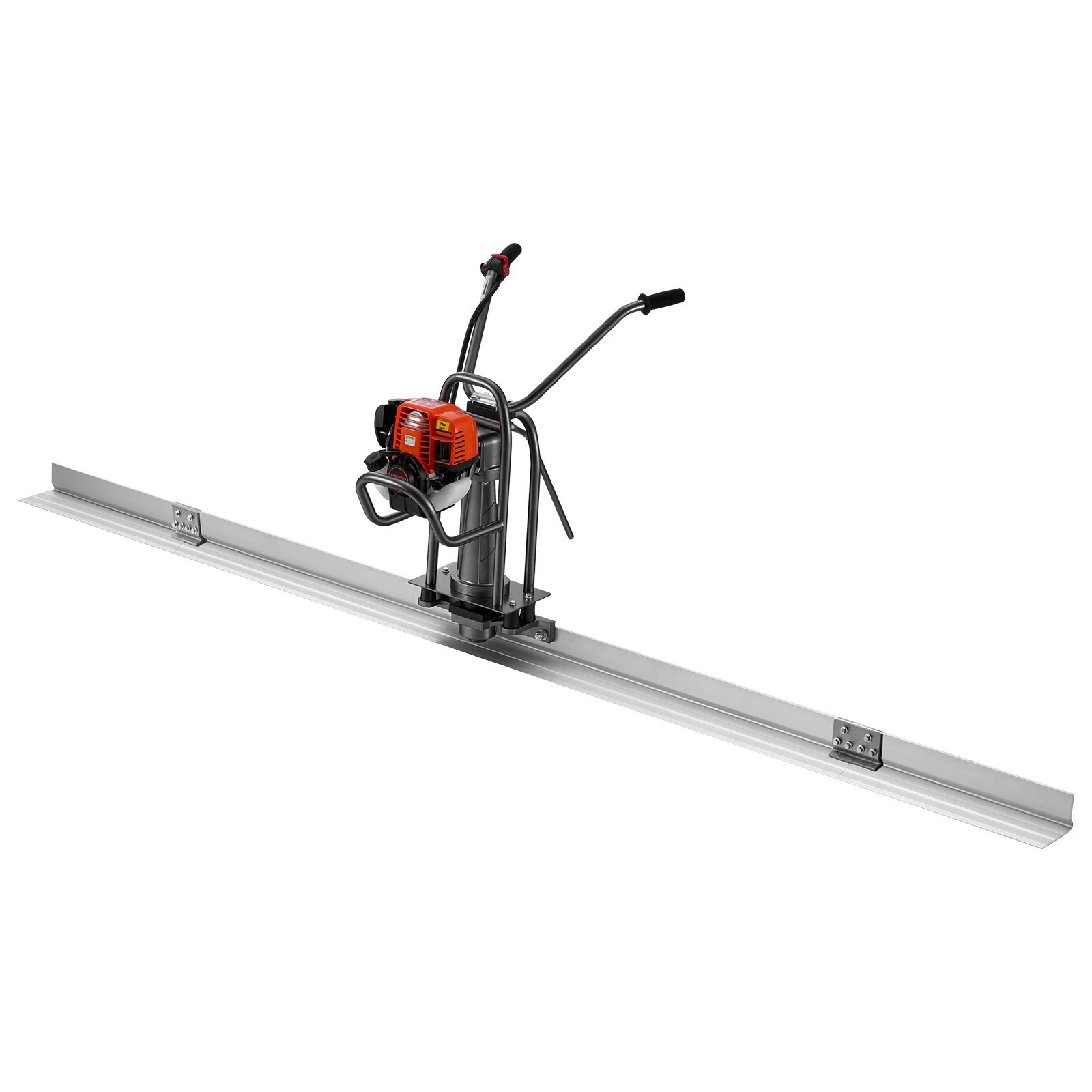 VEVOR betonvibrator met 3658 mm aluminium egaliseerblad, elektrische betonverdeler, benzinemotor van 1,16 pk, 4-taktmotor, in hoogte verstelbare handgreep en steunpaal, trilmachine voor het egaliseren van vloeren.