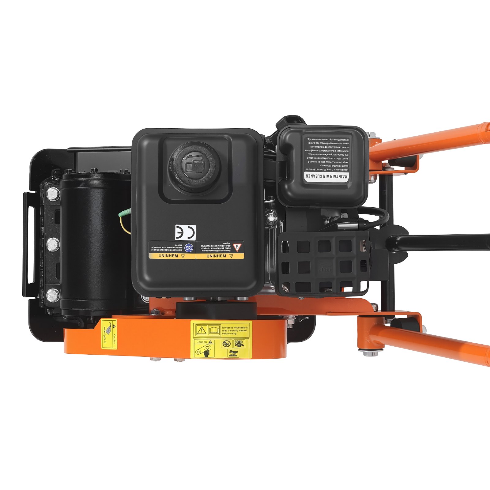 VEVOR benzine trilplaatverdichter, 2 pk (79 cc) motor, 5250 tpm, 8 kN verdichtingsdruk, 410x315 mm plaat, handbediende trilplaat voor bestrating, asfalt en funderingen