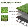 VEVOR Artificial Grass Tiles Set for Interlocking Lawn Set of 18 31x31cm Artificial Grass Self-Draining Mat Flooring Decor Pad Perfect for Indoor and Outdoor Multi-Purpose Dog Mats