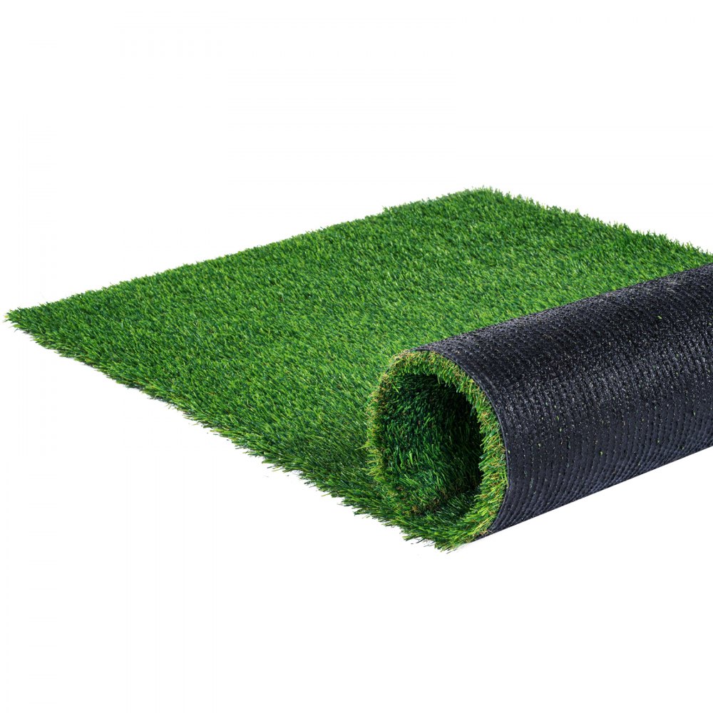 VEVOR artificial grass 1830x3050mm lawn carpet sold by the meter PP+PE materials artificial grass carpet 35mm pile height density of 17,000 stitches with drainage holes Ideal for outdoor gardens courtyards