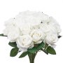VEVOR Kunstbloemen Rozen, 120 stuks Kunstbloemen, Witte neprozen met stelen, Schuimrozen voor DIY bruidsboeketten Bruids Valentijnsdag Moederdag Huisdecoratie