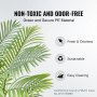 VEVOR 2x Areca Catechu Kunstmatige 800x800x1219mm Kunstplant PE Kunstplanten Plastic Planten in Pot Betelnoot Palm Geurloos Waterdicht Ideaal voor Slaapkamer Studeer Woonkamer