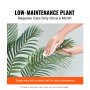 VEVOR 2x Areca Catechu Kunstmatige 800x800x1219mm Kunstplant PE Kunstplanten Plastic Planten in Pot Betelnoot Palm Geurloos Waterdicht Ideaal voor Slaapkamer Studeer Woonkamer