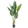 VEVOR Artificial Birds Of Paradise Tree, 1.5mTall Faux Plant, PE Material & Anti-Tip Tilt Protection Low-Maintenance Plant, Lifelike Green Fake Tree for Home Office Warehouse Decor Indoor Outdoor