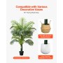 VEVOR Artificial Areca Palm Tree 1524 mm, Fake Palm Tropical Plants with White Tall Planter, Faux Floor Silk Plant in Pot, Large Trees for Home Office Living Room Decor House Warming, Indoor Outdoor