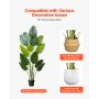 VEVOR Artificial Bird of Paradise 1829 mm Tall, Fake Tropical Plants with with 13 Trunks & White Pot, Faux Floor Silk Tree, Large Trees for Home Office Living Room Decor House Warming, Indoor Outdoor