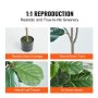 VEVOR Fiddle Leaf Fig Kunstmatige 81x81x185cm Kunstplant PE Kunstplanten Nep Plastic Planten in Pot Kunstbloem Geurloos Waterdicht voor Decoratie van Slaapkamer Studeerkamer Woonkamer