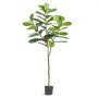 VEVOR Fiddle Leaf Fig Kunstmatige 81x81x185cm Kunstplant PE Kunstplanten Nep Plastic Planten in Pot Kunstbloem Geurloos Waterdicht voor Decoratie van Slaapkamer Studeerkamer Woonkamer