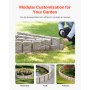 VEVOR Faux Stone Landscape Edging, 47.2 x 9 in Realistic Lawn Edging, Flexible Brick-Sized Garden Edging Border with Anchoring Spikes, Fade-Resistant Yard Edging for Driveways Walkway Beige