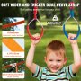 VEVOR Ninja Slackline Obstakels Set 2 x 60ft Slacklines, 500lb Laadvermogen Ninja Obstacle Course Outdoor Speeltoestellen Achtertuin Speelgoed Trainingsuitrusting Set met 14 Obstakels