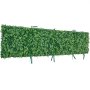 VEVOR Kunsthaag 2,4 m x 61 cm 4-delige set, plantenwand, PE privacyscherm, privacyhek, windscherm, haaghek, kunstplanten balkonbekleding voor bruiloften, buitentuinen, achtertuinen
