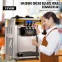 VEVOR Commerciële Softijsmachine 2350W Softijsmachine voor op het aanrecht, 22-30 liter/uur. Softijsmachine voor op het bureau, 3 smaken met LCD-scherm. IJsmachine. IJsmachine.