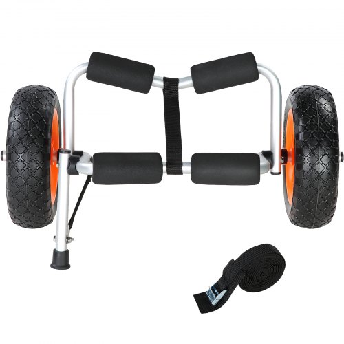 Chariot De Kayak Pliable Daromigo – Alliage Aluminium 3kg, Charge 75kg, Pneus 25cm – Remorque SUP, Canoë, Surf, Bateau Pliable