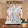 VEVOR Milkshake Machine, 120W Commercial Milk Tea Shaker Machine, Double Head Milkshake Mixer Machine, 0-180s Adjustable Milkshake Blender, with 1L PC Cup, for Milk Tea Shop