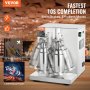 VEVOR Milkshake-machine, 120 W commerciële melktheeshaker, dubbele kop milkshake-mixer, 0-180s verstelbare milkshake-mixer met 750 ml roestvrijstalen beker voor melktheewinkel