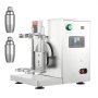 VEVOR Milkshake Machine, 120W Commercial Milk Tea Shaker, Double Head Milkshake Mixer, 0-180s Adjustable Milkshake Blender, with 750ml Stainless Steel Cup, for Milk Tea Shop