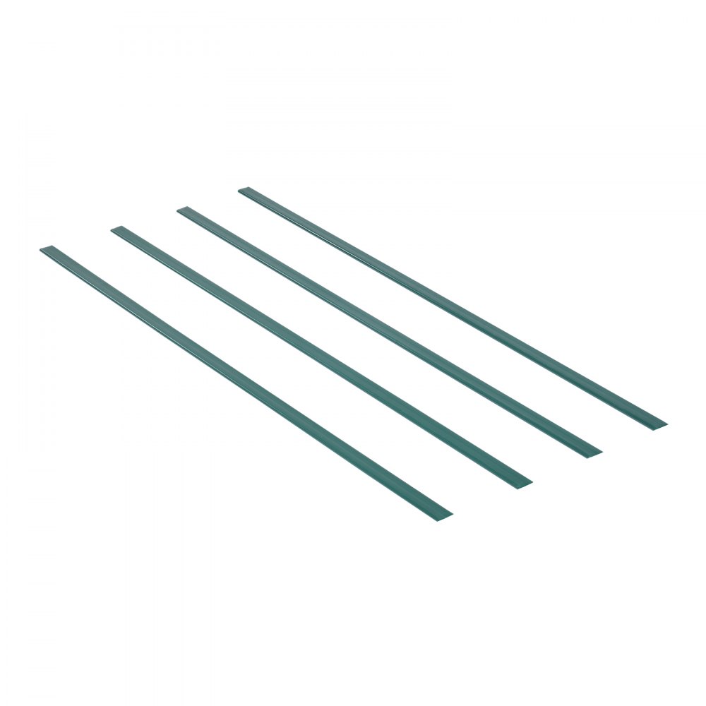 VEVOR Bottom Locking Privacy Slats, Double-Wall Vertical Bottom-Locking Slats for Chain-Link Fence, High-Density HDPE Chain Link Slats Ideally Fit 4' High Fence for Garden, Farm, Sports Field(Green)