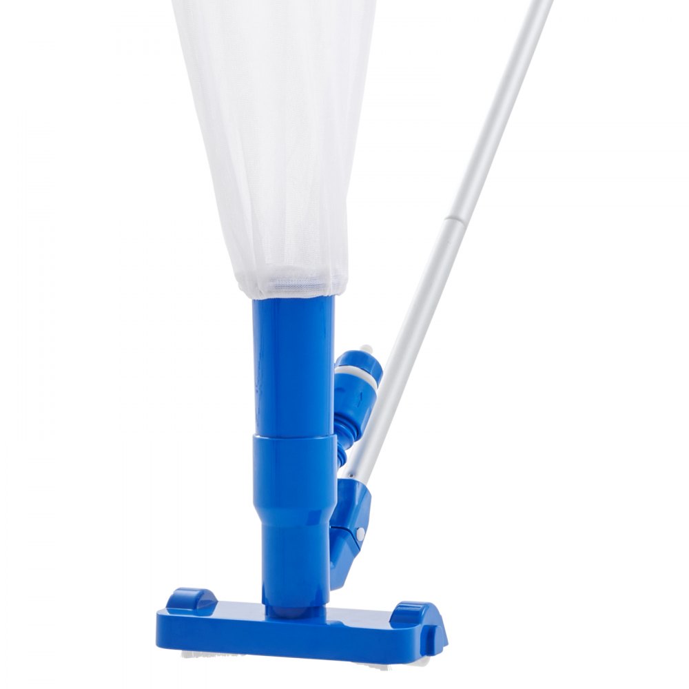 VEVOR Portable Pool Vacuum, Handheld Pool Vacuum Cleaner with 3 Scrub Brushes & 56" 6 Sections Pole, Swimming Pool Jet Cleaner for Above Ground Pool, Inflatable Pool, Spas, Ponds & Fountains